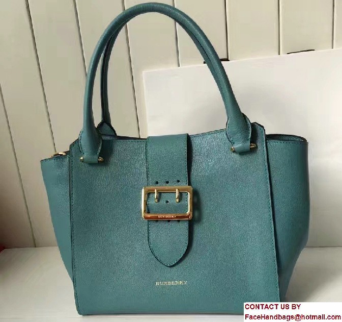 Medium Buckle Tote In Grainy Leather 40290271 Eucalyptus Green 2017 - Click Image to Close