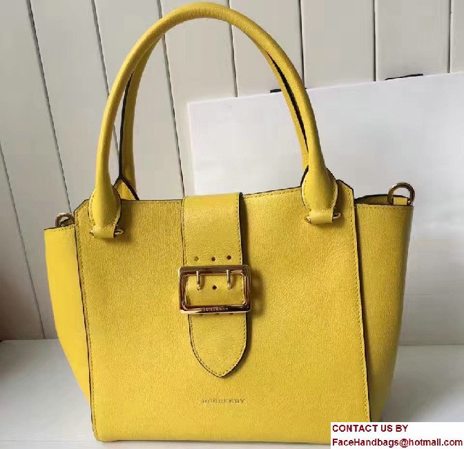 Medium Buckle Tote In Grainy Leather 40290281 Yellow 2017 - Click Image to Close