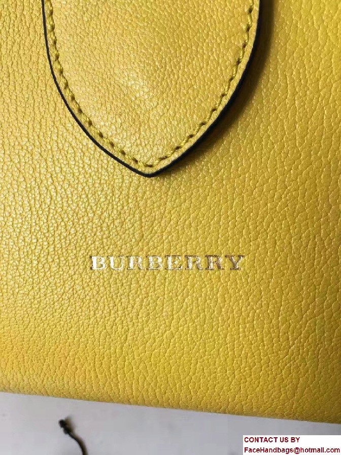 Medium Buckle Tote In Grainy Leather 40290281 Yellow 2017