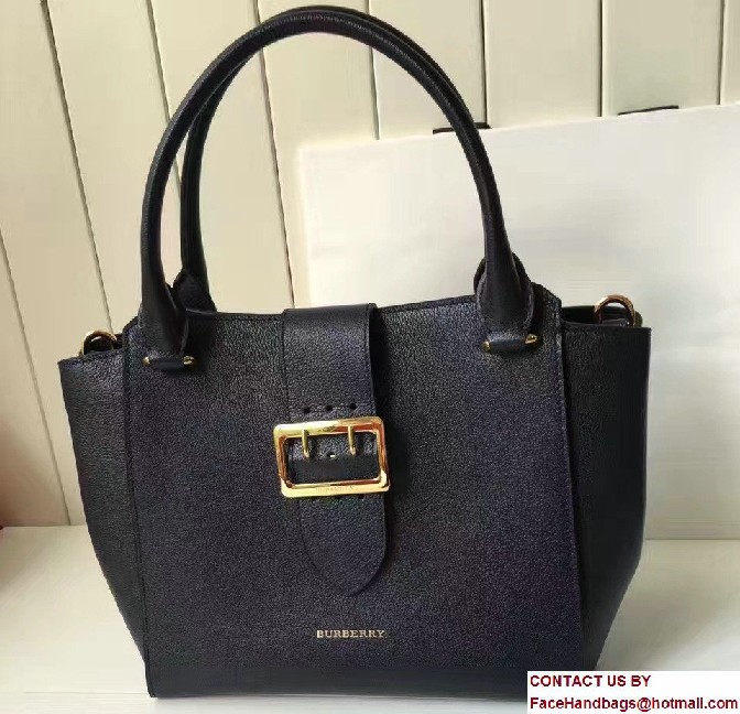 Medium Buckle Tote In Grainy Leather 40301951 Dark Blue 2017