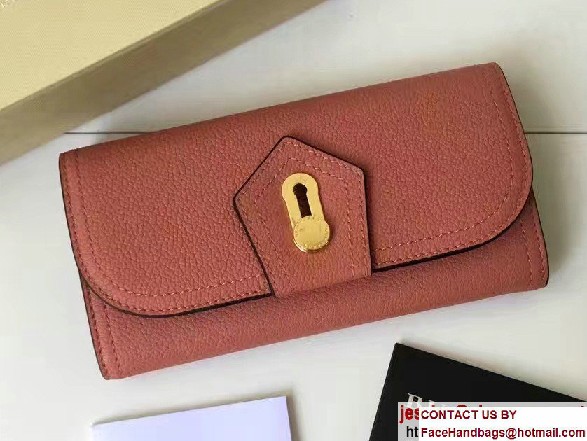 Milton Grainy Leather Continental Wallet Copper Pink 2017 - Click Image to Close