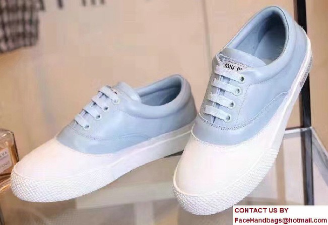 Miu Miu Assortment Of Colors Lace-Up Sneakers Sky Blue 2017