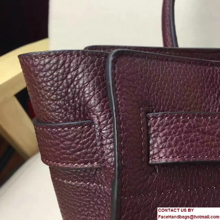 Natural Grain Leather Small Zipped Bayswater Bag Oxblood 2016