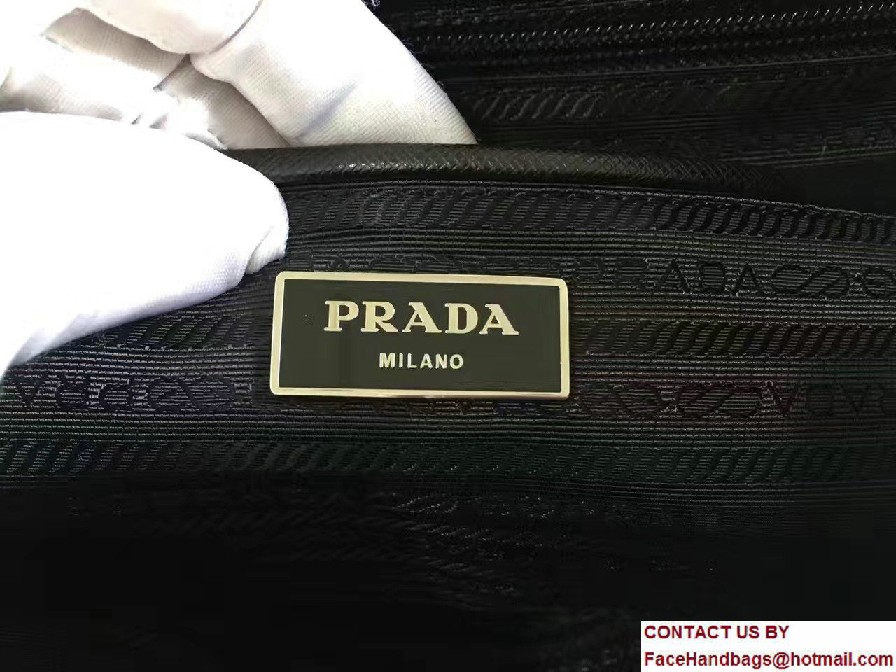 Prada Robot Motif And Metal Fabric Backpack Bag 1BZ811 2017