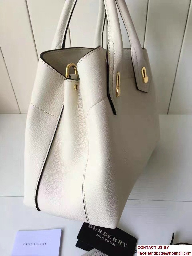 Small Milton Bag In Grainy Leather 40130701 White 2017