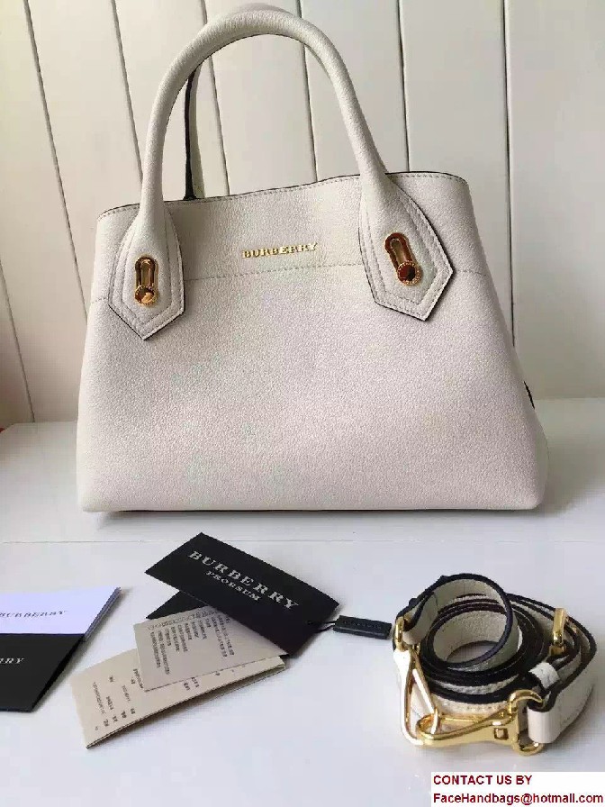 Small Milton Bag In Grainy Leather 40130701 White 2017