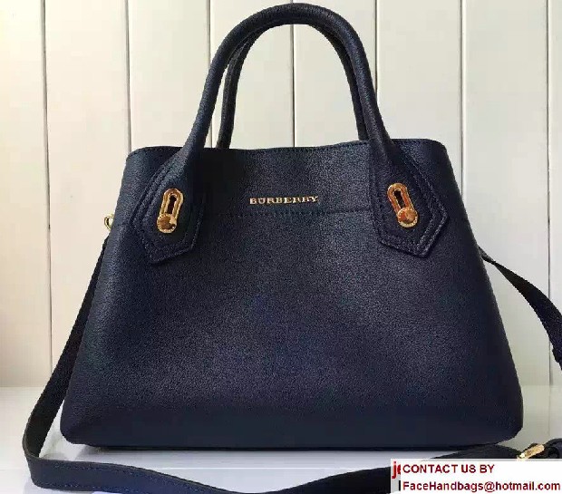 Small Milton Bag In Grainy Leather 40130731 Dark Blue 2017