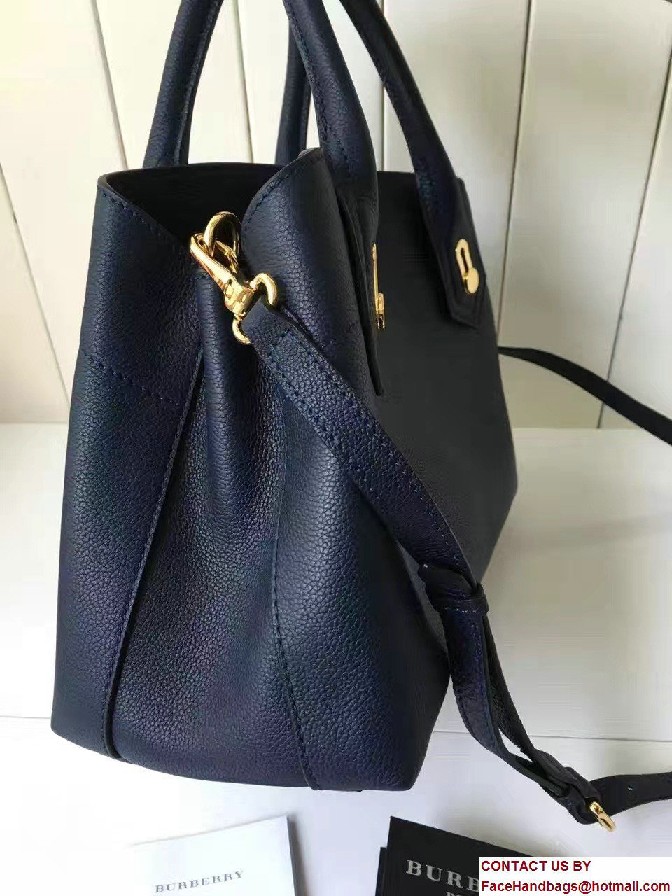 Small Milton Bag In Grainy Leather 40130731 Dark Blue 2017