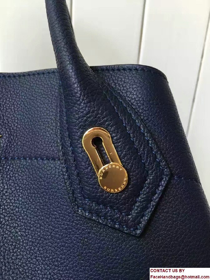 Small Milton Bag In Grainy Leather 40130731 Dark Blue 2017