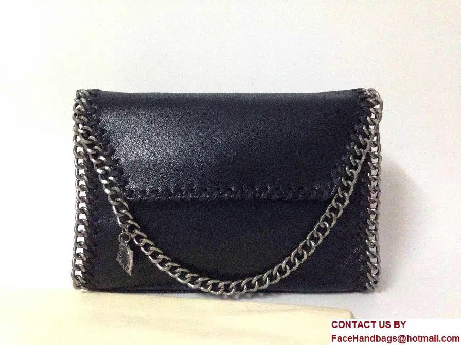 Stella McCartney Falabella Shaggy Deer Mini Shoulder Bag Black 2015