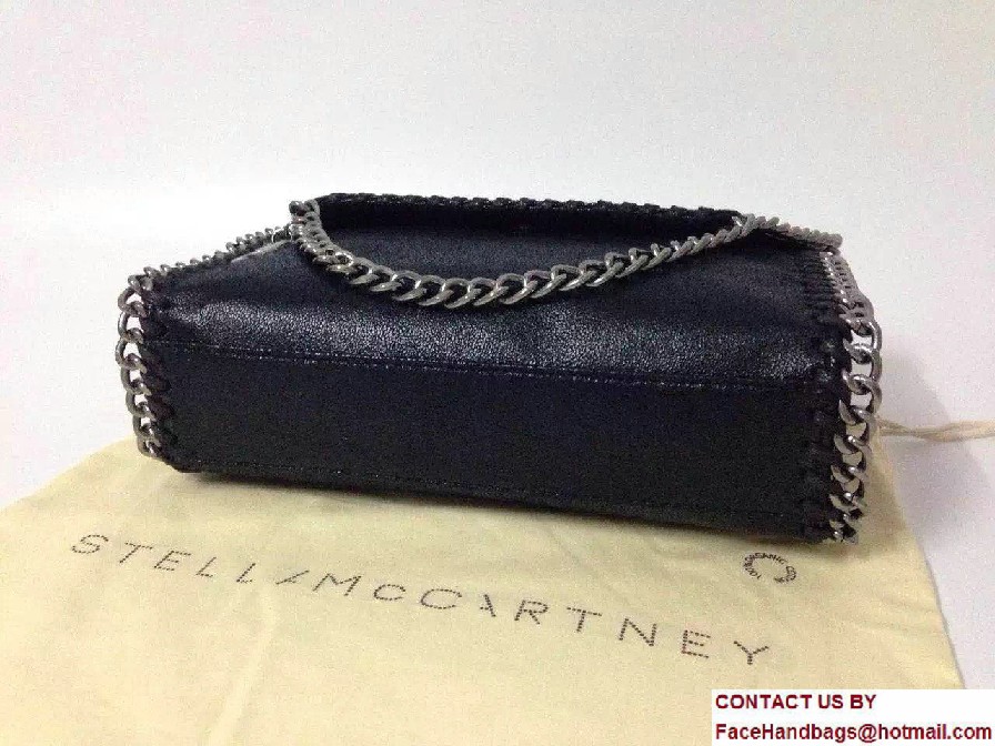 Stella McCartney Falabella Shaggy Deer Mini Shoulder Bag Black 2015