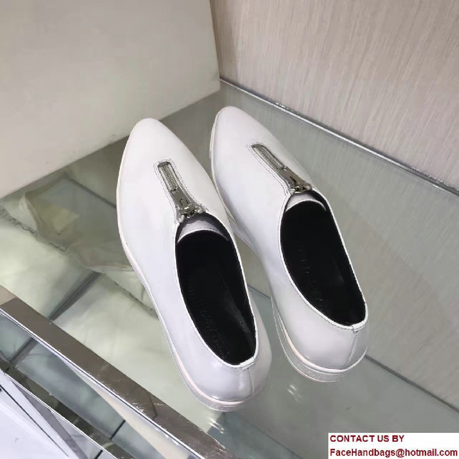 Stella Mccartney Medusa Zip Sneakers White 2017