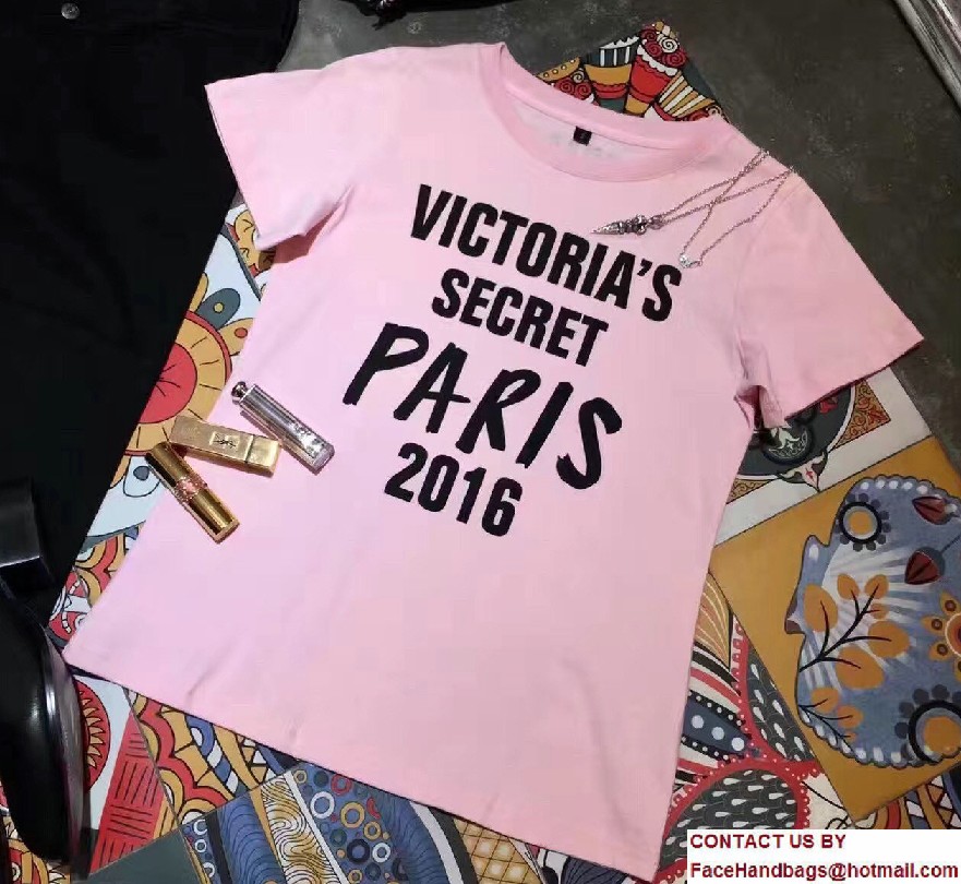 Victoria's Secret Fashion Show 2017 Pink T-Shirt 2016 Paris