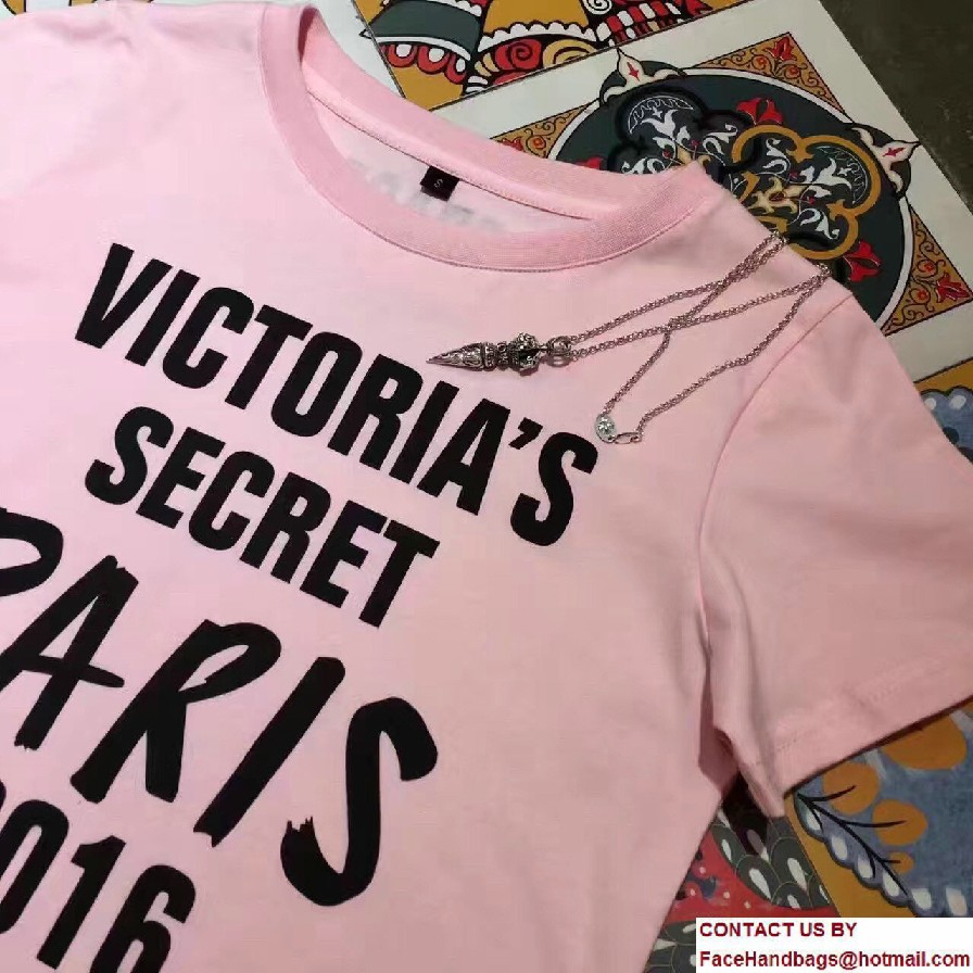 Victoria's Secret Fashion Show 2017 Pink T-Shirt 2016 Paris