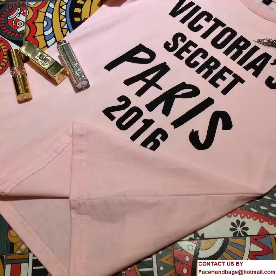 Victoria's Secret Fashion Show 2017 Pink T-Shirt 2016 Paris