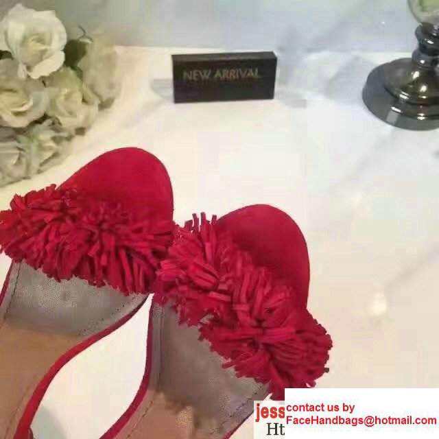 Aquazzura Heel 5.5cm Wild Thing Sandals Red 2017