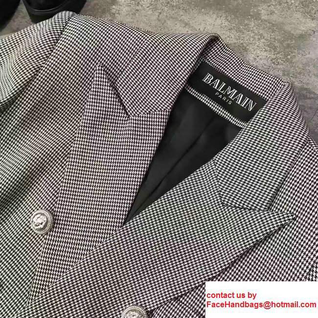 Balmain Coat Gray 2017