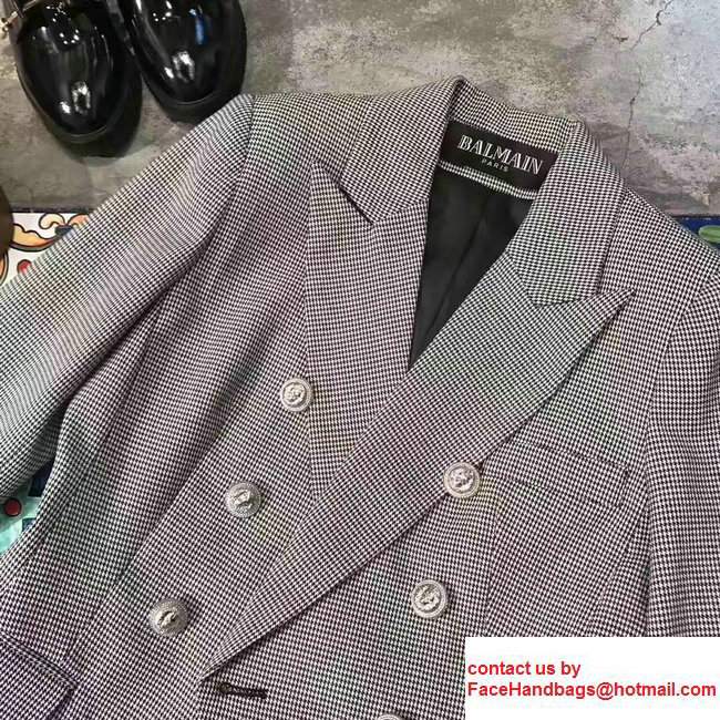 Balmain Coat Gray 2017