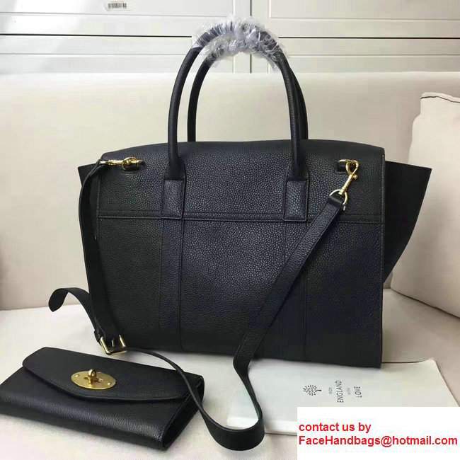 Classic Grain Bayswater Large Bag with Strap Black 2017