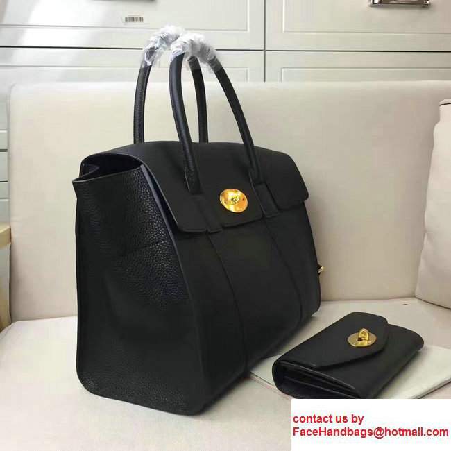 Classic Grain Bayswater Large Bag with Strap Black 2017