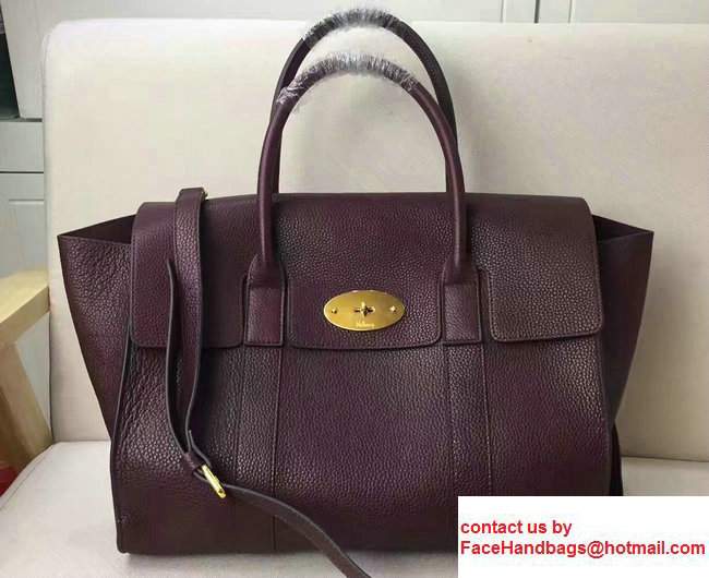 Classic Grain Bayswater Large Bag with Strap Oxblood 2017 - Click Image to Close