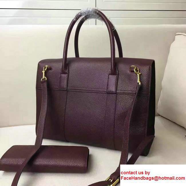 Classic Grain Bayswater Large Bag with Strap Oxblood 2017