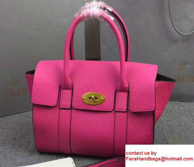 Classic Grain Bayswater Small Bag with Strap Fuchsia 2017 - Click Image to Close