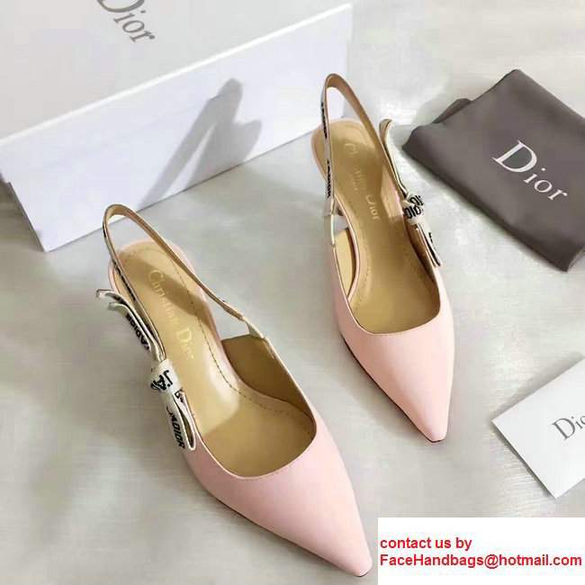 Dior Ballerina Heel 6.5cm In Techical Leather And J'adior Ribbon ...