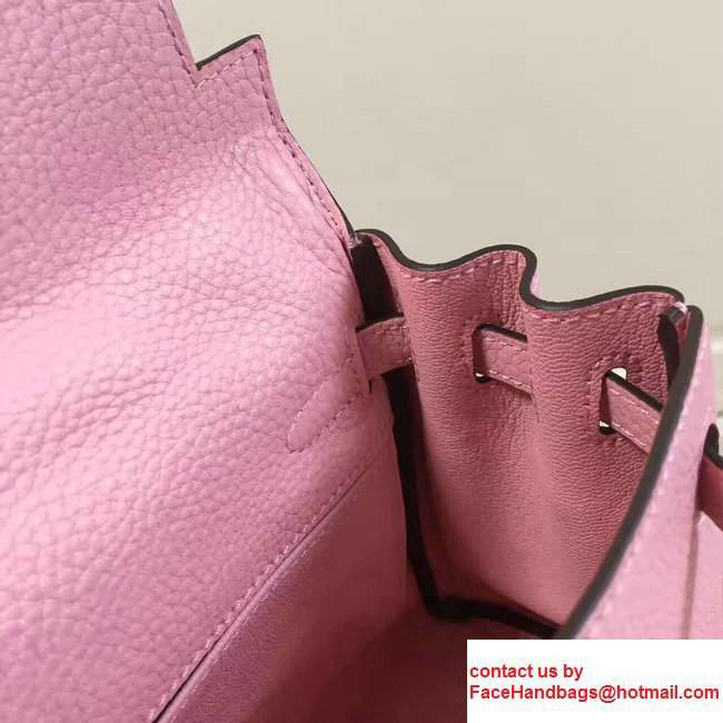 Hermes Togo Leather Kelly 20cm Mini Bag Baby Pink