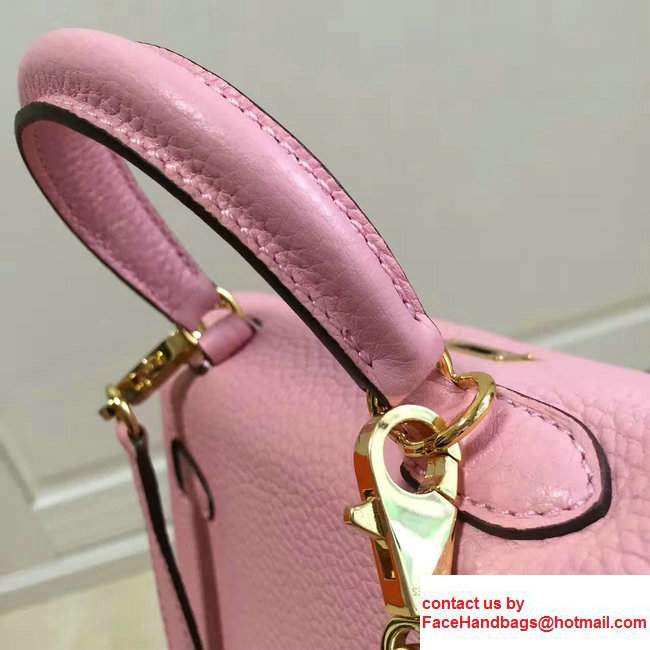 Hermes Togo Leather Kelly 20cm Mini Bag Baby Pink