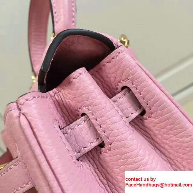 Hermes Togo Leather Kelly 20cm Mini Bag Baby Pink