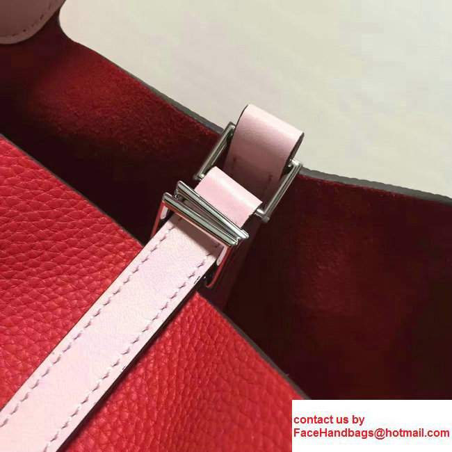 Hermes Original Togo Leather Picotin Lock PM/MM Bag Red/Pink