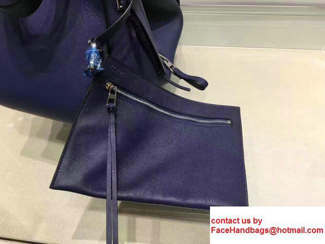 Loewe Calfskin Hammock Large Bag Blue 2017