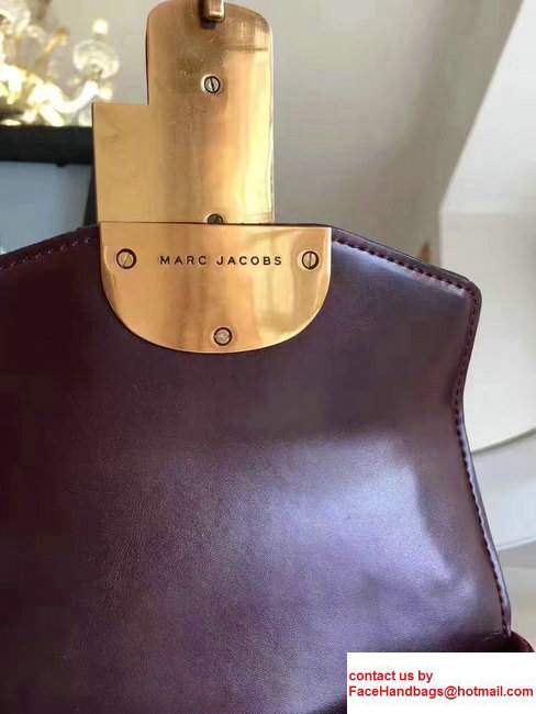 Marc Jacobs St. Marc Small Top Handle Bag Burgundy 2017