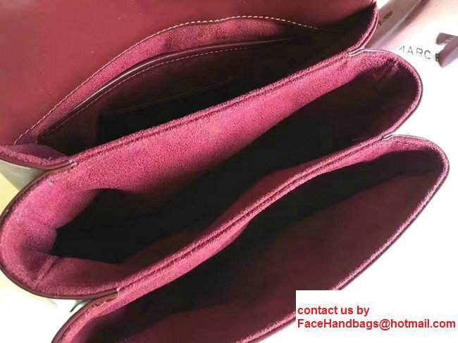 Marc Jacobs St. Marc Top Handle Bag Burgundy 2017