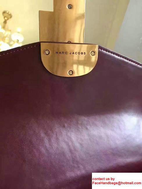 Marc Jacobs St. Marc Top Handle Bag Burgundy 2017