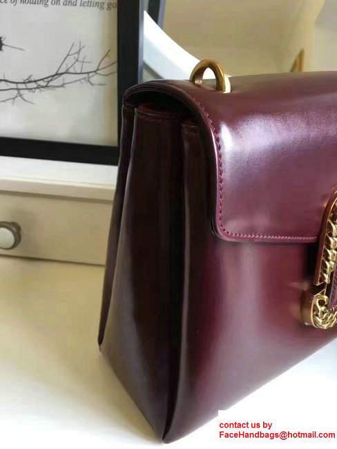 Marc Jacobs St. Marc Top Handle Bag Burgundy 2017