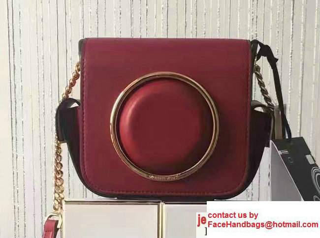 Michael Kors Scout Medium Leather Camera Bag Red 2017