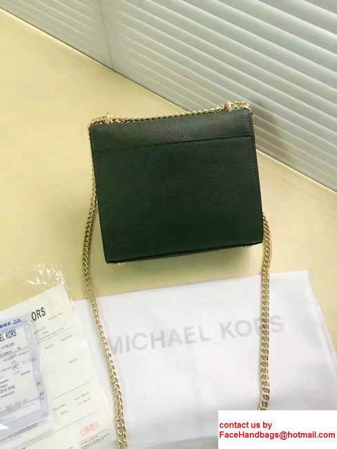 Michael Kors Studio Mercer Large Leather Messenger Bag Green 2017