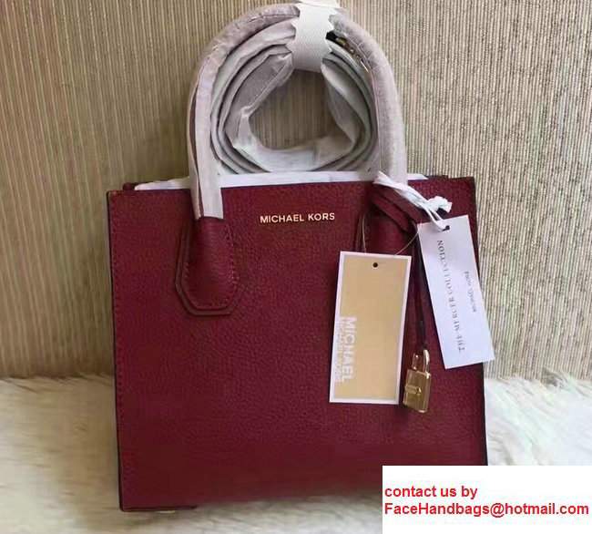 Michael Kors Studio Mercer Leather Tote Bag Red 2017