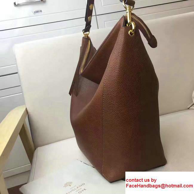 Mulberry Natural Leather Camden Hobo Bag Oak 2017