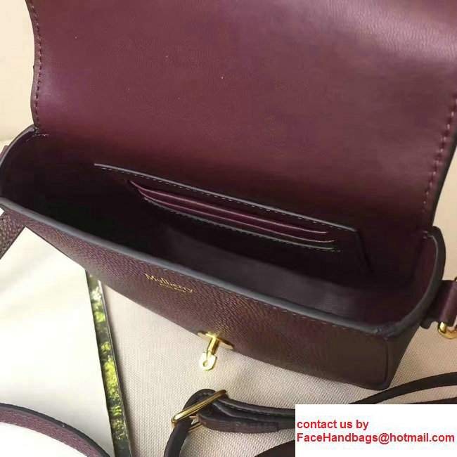 Mulberry Natural Leather Small Darley Satchel Bag Oxblood 2017