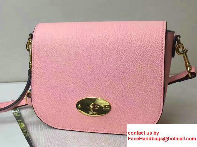 Mulberry Natural Leather Small Darley Satchel Bag Pink 2017