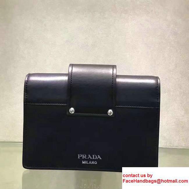 Prada Plex Ribbon Bag 1BD067 Black/Pale Pink 2017