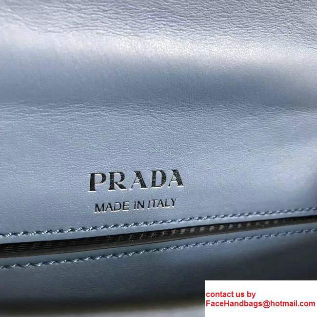 Prada Plex Ribbon Bag 1BD067 Blue/Black 2017