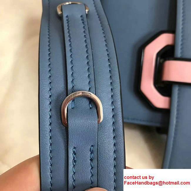 Prada Plex Ribbon Bag 1BD067 Blue/Black 2017