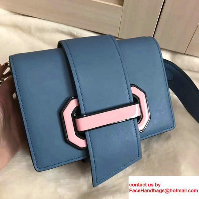 Prada Plex Ribbon Bag 1BD067 Blue/Black 2017