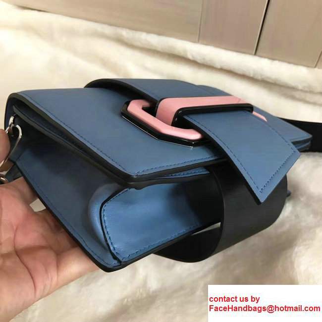 Prada Plex Ribbon Bag 1BD067 Blue/Black 2017