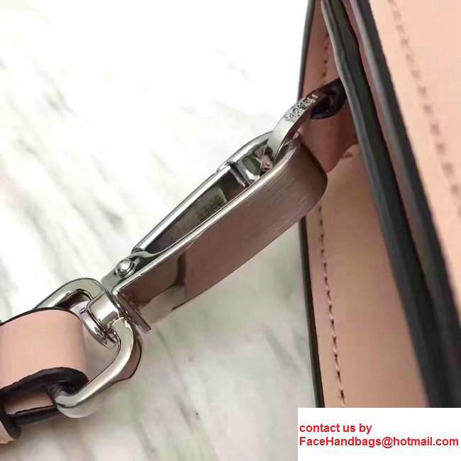 Prada Plex Ribbon Bag 1BD067 Light Pink/Black 2017