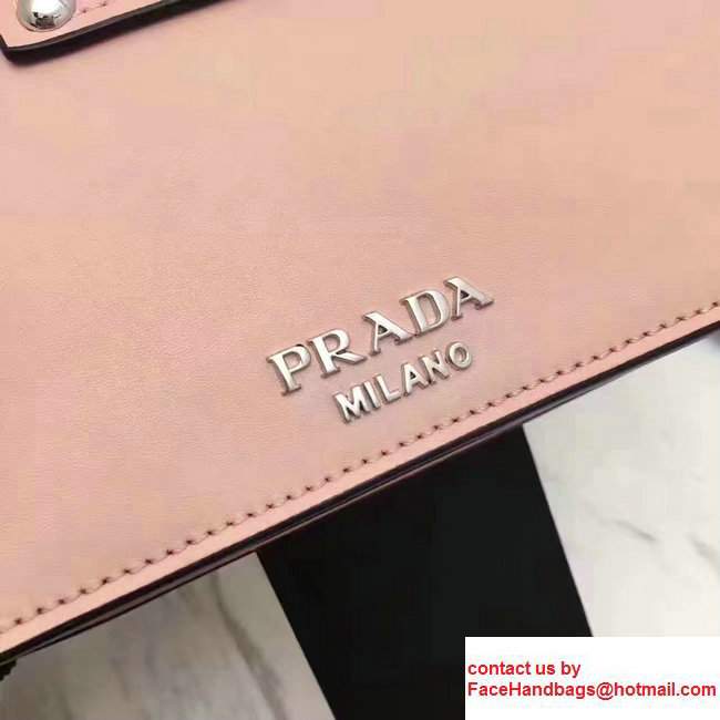 Prada Plex Ribbon Bag 1BD067 Light Pink/Black 2017